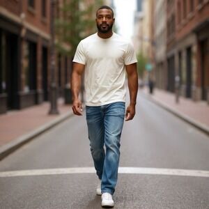 Frye Men's Jeans Sz 32 Straight Leg Medium Wash Classic Denim Casual Everyday